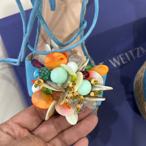 💰PRICE⬇️ STUART. WEITZMAN • Cake Wedge Sandal • sz 7 - Picture 4 of 10